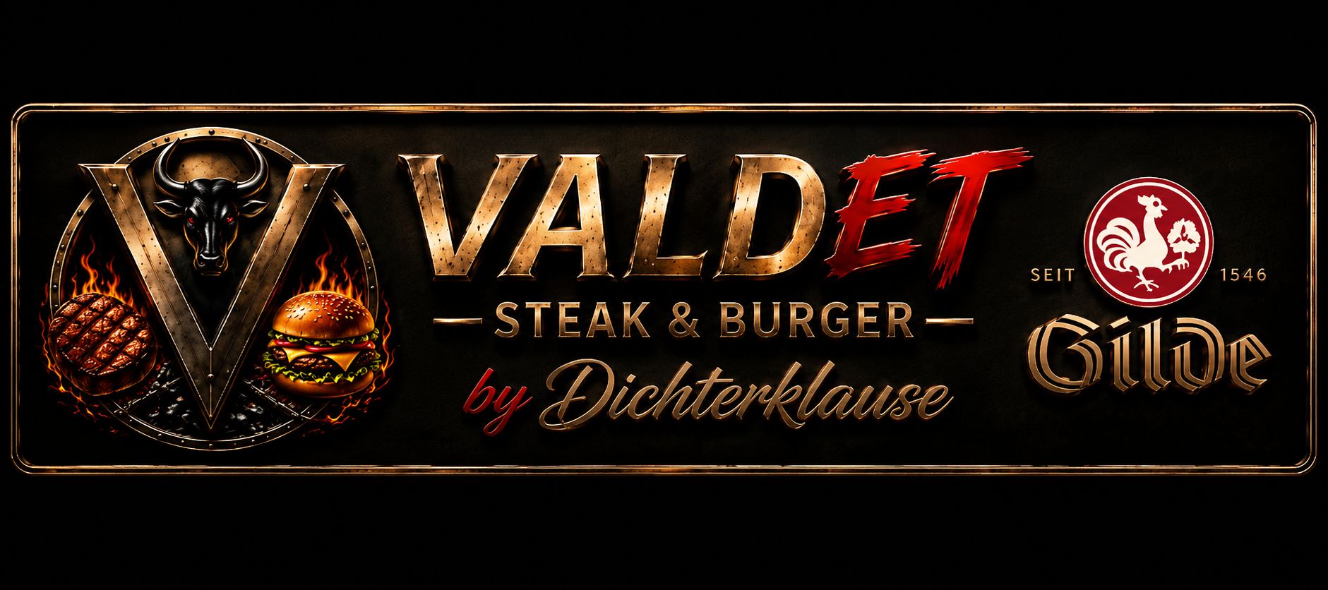 Valdet Steak & Burger by Dichterklause – Logo